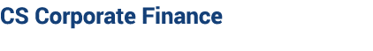 CS Corporate Finance
