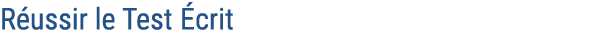 R ussir le Test crit 