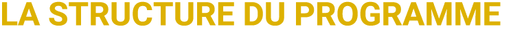 LA STRUCTURE DU PROGRAMME