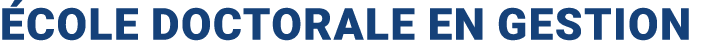  cole Doctorale en Gestion 