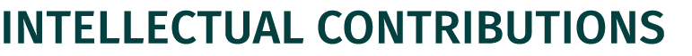 Intellectual contributions