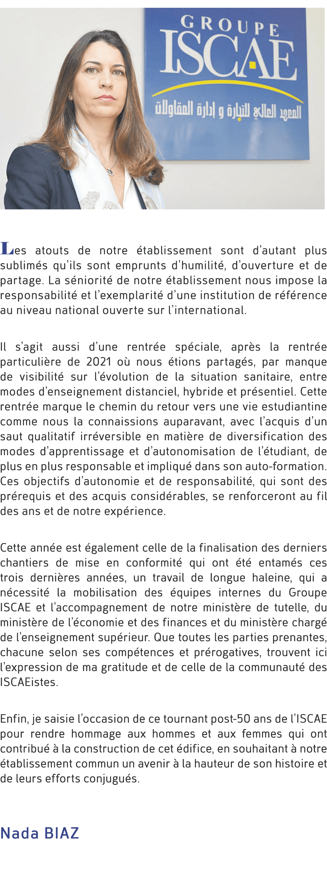 ￼ Les atouts de notre tablissement sont d’autant plus sublim s qu’ils sont emprunts d’humilit , d’ouverture et de p...