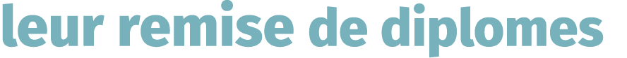 leur remise de diplomes