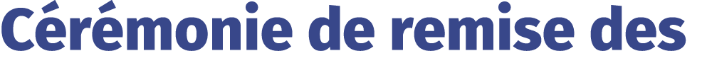 C r monie de remise des
