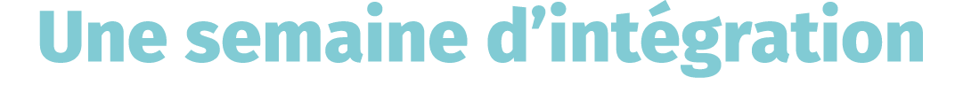 Une semaine d’int gration 