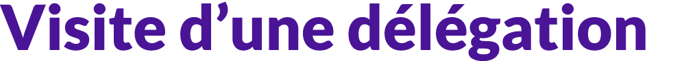 Visite d’une d l gation