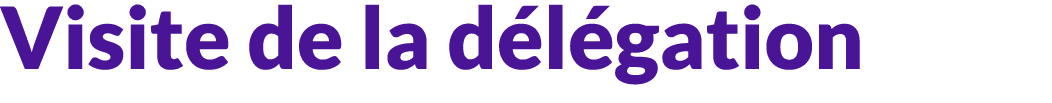 Visite de la d l gation 